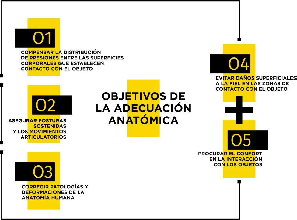 Criteria for the analysis of anatomical suitability for the design of industrial objects.