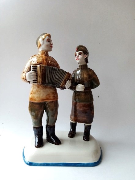 The image of military youth in the history of artistic ceramics.